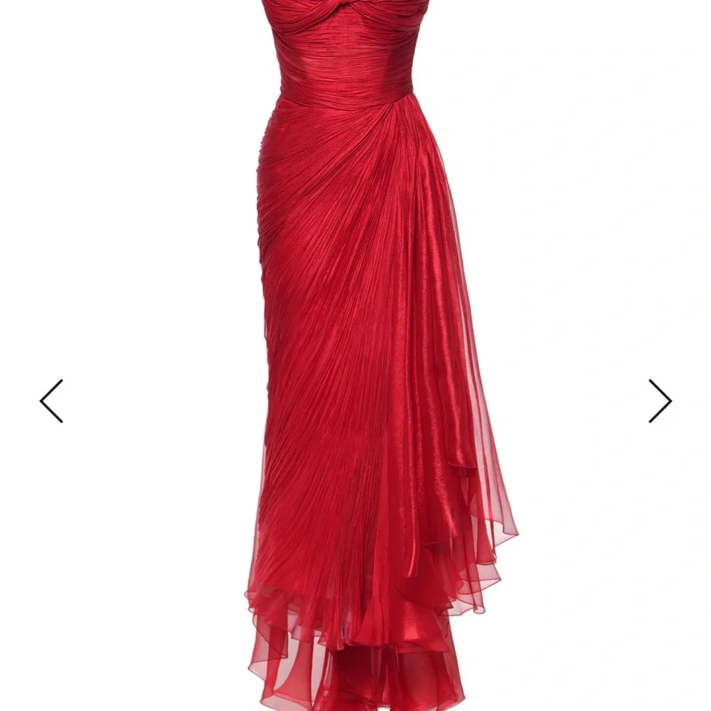 Maria Lucia Hohan 
Jolie Gown in Salsa size 4
Red Strapless Dress - Picture 16 of 16